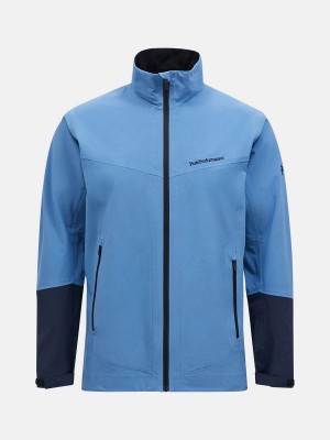 Peak Performance 3-Layer Men's Ski Jacket Blue / Navy | QPO72-992