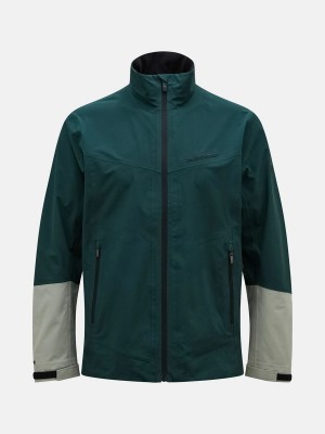 Peak Performance 3-Layer Men's Ski Jacket Green / Green | JRX38-759