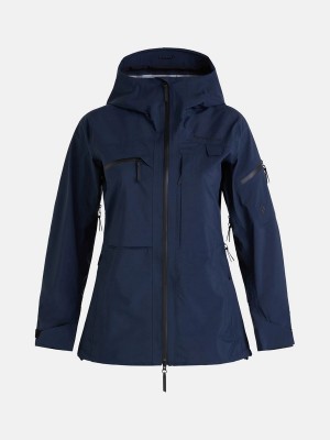 Peak Performance Alpine Gore-Tex 3L Women's Ski Jacket Navy | XSC92-950