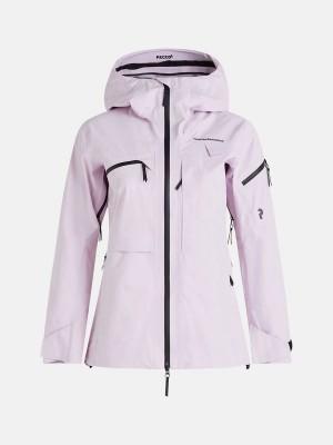 Peak Performance Alpine Gore-Tex 3L Women's Ski Jacket Pink | ZIM14-194