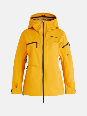 Peak Performance Alpine Gore-Tex 3L Women's Ski Jacket Yellow | GXL95-247