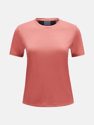 Peak Performance Alum Light Short Sleeve Women's T-Shirt Pink / Black | PDR07-950