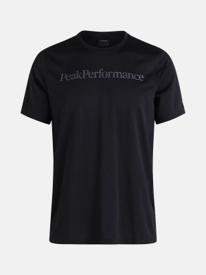 Peak Performance Alum Light Short Sleeve Men's T-Shirt Black | NFY64-433