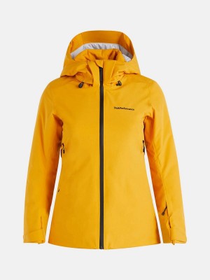 Peak Performance Anima Insulated 2L Women's Ski Jacket Yellow | FSJ12-586