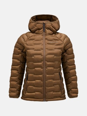 Peak Performance Argon Light Women's Jacket Brown | NFI15-993