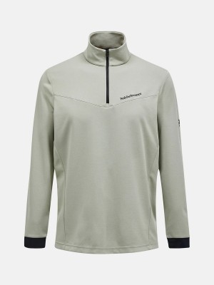 Peak Performance Chase Half Zip Men's Top Green | LPQ52-482