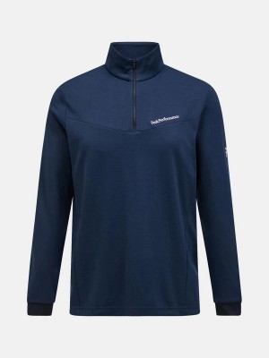 Peak Performance Chase Half Zip Men's Top Navy | SIG89-794