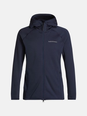 Peak Performance Chill Light Zip Hood Men's Jacket Navy | MYY45-104