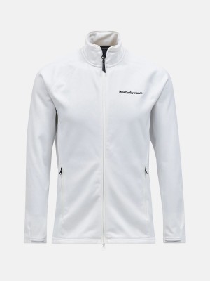 Peak Performance Chill Light Zip Men's Jacket White | PLL10-550