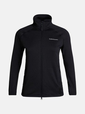 Peak Performance Chill Light Zip Women's Jacket Black | OFQ49-867