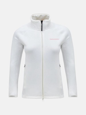 Peak Performance Chill Light Zip Women's Jacket White | VDW16-170