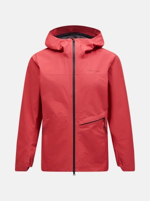 Peak Performance Commuter Gore-Tex Pac Men's Ski Jacket Red | TXQ52-589