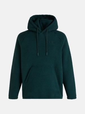 Peak Performance Fleece Men's Hoodie Green | PJN47-691