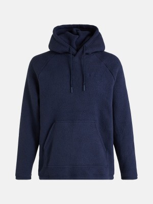 Peak Performance Fleece Men's Hoodie Navy | IOD14-767