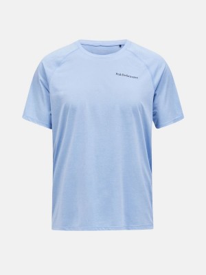 Peak Performance Fly Men's T-Shirt Blue | DEI43-128