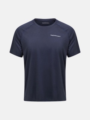 Peak Performance Fly Men's T-Shirt Navy | ISK07-924