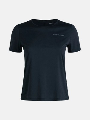 Peak Performance Fly Women's T-Shirt Black | HAI02-385