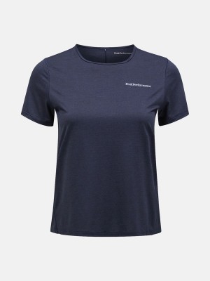 Peak Performance Fly Women's T-Shirt Navy | PEB69-058