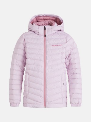 Peak Performance Frost Hood Kids' Down Jacket Pink / Pink | OXD64-462