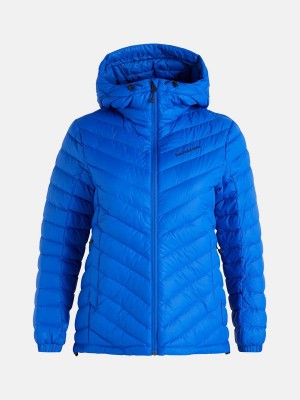 Peak Performance Frost Hood Women's Down Jacket Blue | LHC32-628