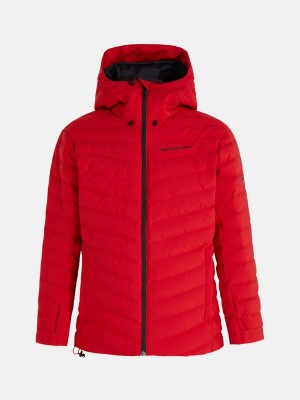 Peak Performance Frost Ski Men's Down Jacket Red | IGW07-299