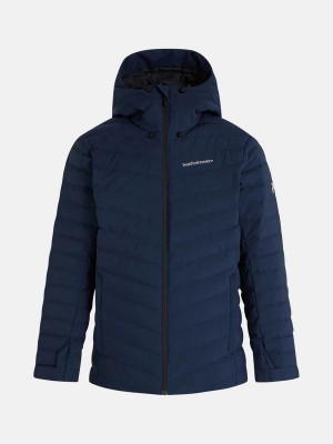 Peak Performance Frost Ski Men's Down Jacket Navy | URA09-808