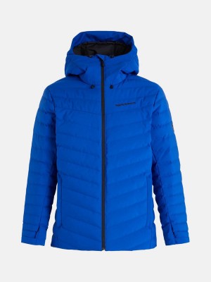 Peak Performance Frost Ski Men's Down Jacket Blue | JYI95-347