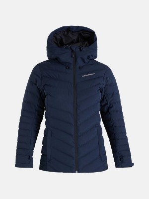 Peak Performance Frost Ski Women's Down Jacket Navy | JIX19-269