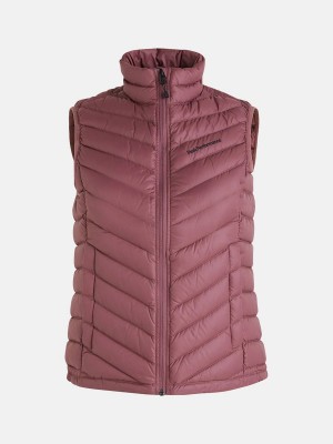 Peak Performance Frost Women's Down Vest Pink | SXV43-599