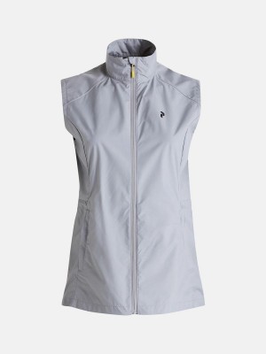 Peak Performance Golf Women's Wind Vest Grey | KEW11-039