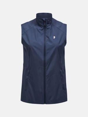 Peak Performance Golf Women's Wind Vest Navy | UPV06-860