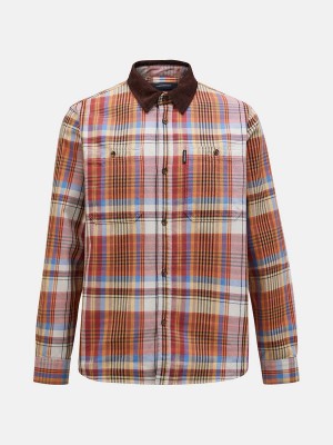 Peak Performance Heavy Cotton Men's Shirt Multicolor | JGK68-879