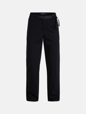 Peak Performance Heavy Cotton Women's Pants Black | REG31-376