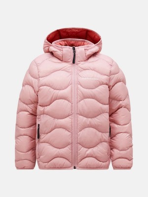 Peak Performance Helium Hood Kids' Down Jacket Pink / Pink | SWD03-496