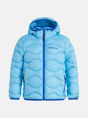 Peak Performance Helium Hood Kids' Down Jacket Blue | FIF43-841