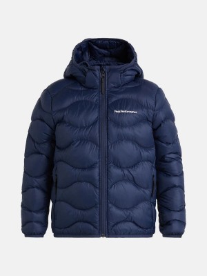 Peak Performance Helium Hood Kids' Down Jacket Navy | YYU72-021