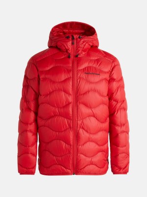 Peak Performance Helium Hood Men's Down Jacket Red | YOE99-308