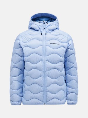 Peak Performance Helium Hood Men's Down Jacket Blue / Blue | KRR88-624