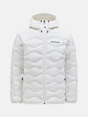 Peak Performance Helium Hood Men's Down Jacket White | TAD88-732