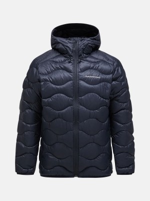 Peak Performance Helium Hood Men's Down Jacket Black | FQJ45-121