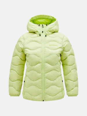 Peak Performance Helium Hood Women's Down Jacket Yellow | WUR97-180