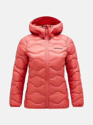 Peak Performance Helium Hood Women's Down Jacket Pink | ZZZ83-936