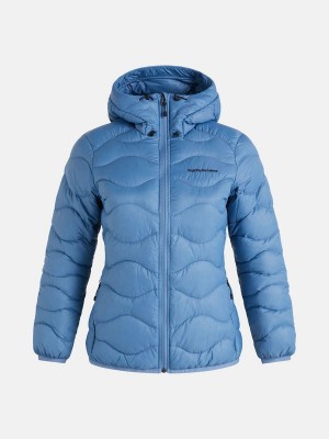 Peak Performance Helium Hood Women's Down Jacket Blue | ZDJ63-607