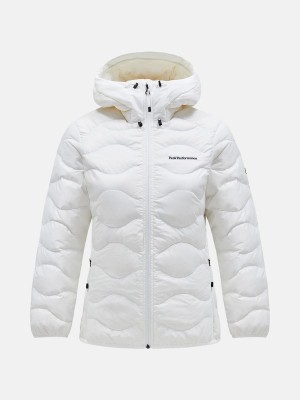 Peak Performance Helium Hood Women's Down Jacket White | VXI76-076