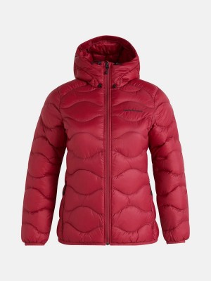 Peak Performance Helium Hood Women's Down Jacket Red | SPW40-248