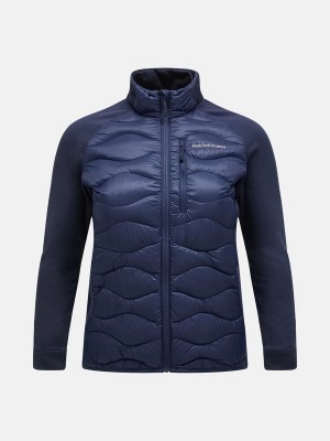 Peak Performance Helium Hybrid Women's Down Jacket Navy | KRW45-746