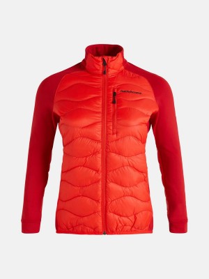 Peak Performance Helium Hybrid Women's Down Jacket Red / Red | XLW58-260