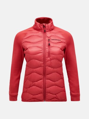 Peak Performance Helium Hybrid Women's Down Jacket Red | AEO05-061