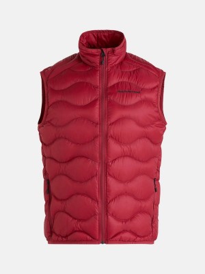 Peak Performance Helium Men's Down Vest Red | RJR09-740