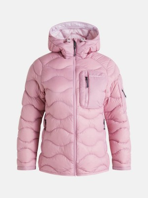 Peak Performance Helium Utility Hood Women's Down Jacket Pink / Pink | XYP34-371